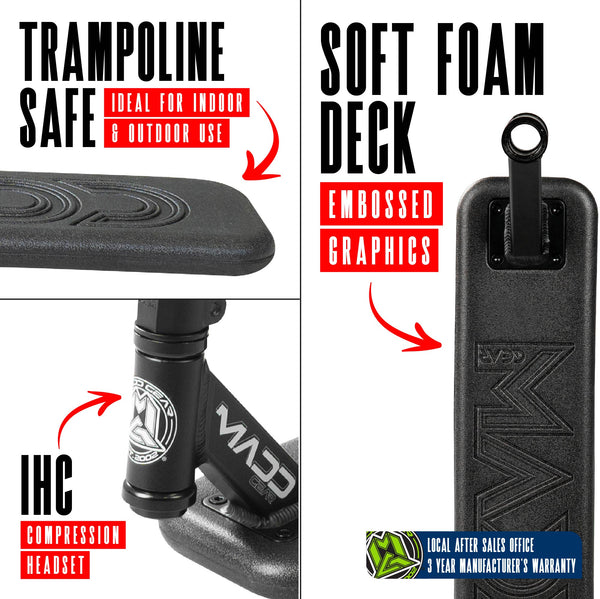 Madd Gear Bounce Trampoline Scooter Black / Black