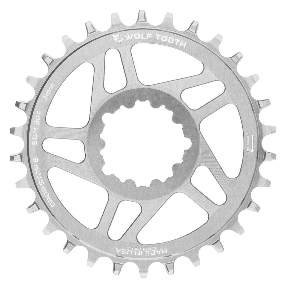 Wolf Tooth Sram Dm Round Drop Stop B Chainring Boost