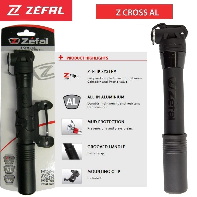 Zefal - Z Cross MTB Pump - 100 PSI