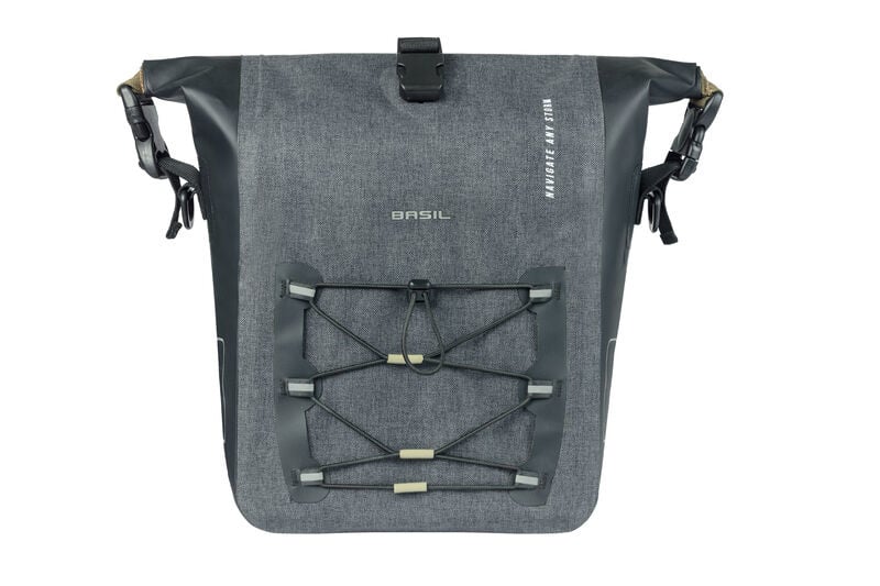Basil - Navigator Storm Medium Waterproof Single Bag (MIK Studs)