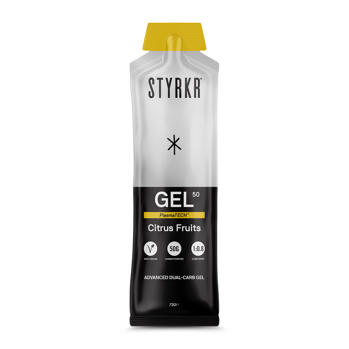 Styrkr GEL50 Mild Citrus Dual-Carb Energy Gel