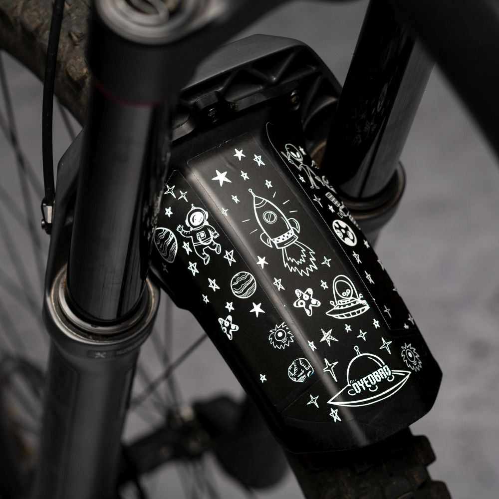 DYEDBRO Mudguard Decals Fox / Rockshox Space Trip