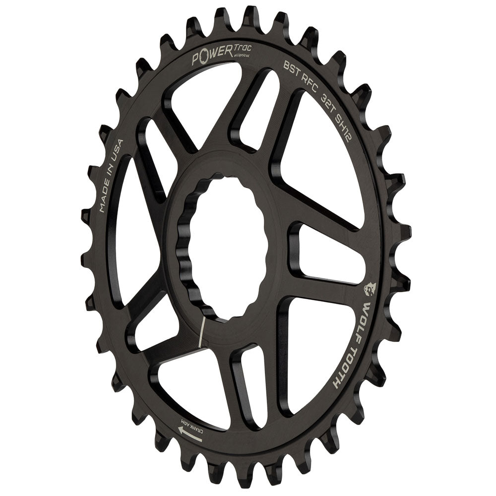 Wolf Tooth Race Face Cinch Elliptical Drop Stop Chainring Boost (3 Mm) Offset Shimano Hg12+