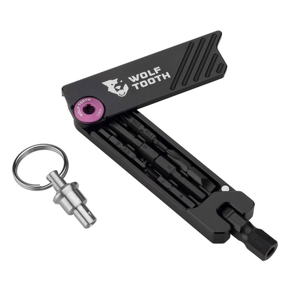 Wolf Tooth 6 Bit Hex Wrench Multi Tool With Keychain