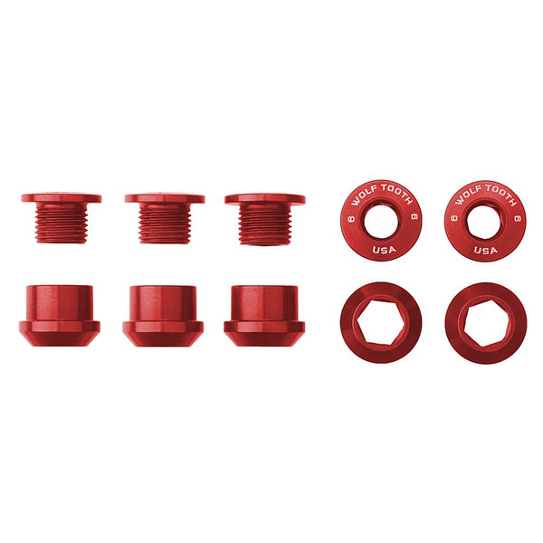 Wolf Tooth 6mm Chainring Bolts For 1 X 5 PCS