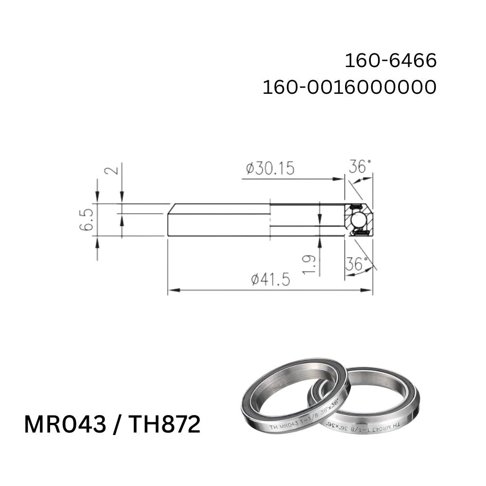 FSA Headset Bearing 1 1/8 (Each)