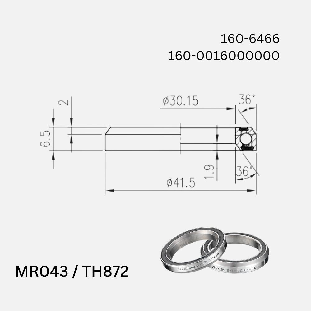 FSA Headset Bearing 1 1/8 (Each)