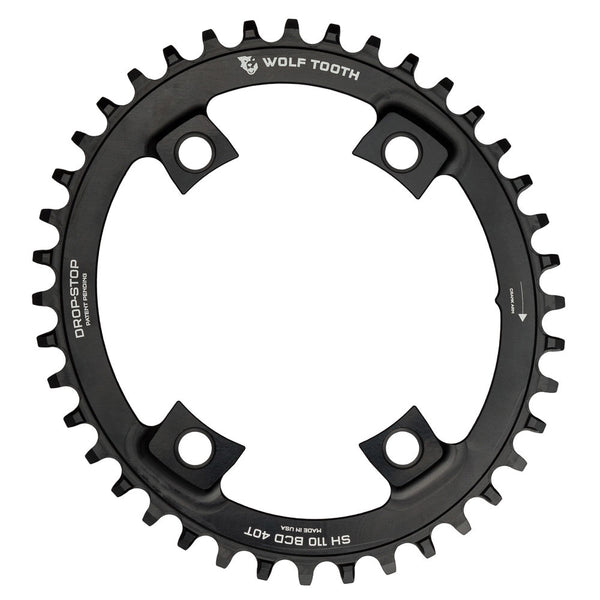 Wolf Tooth Shimano Road 1 X Oval Drop Stop B Chainring 110x4 BCD