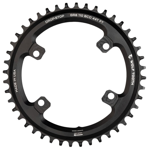 Wolf Tooth Shimano GRX 1 X Drop Stop ST Chainring 110x4 BCD Shimano Hg+