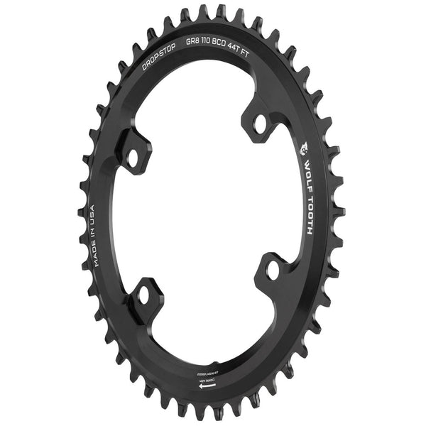 Wolf Tooth Shimano GRX 1 X Drop Stop ST Chainring 110x4 BCD Shimano Hg+