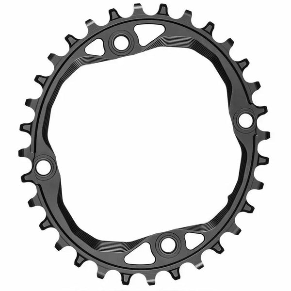 Absolute Black Chainring 4 Bolt 104 & 64 BCD Oval