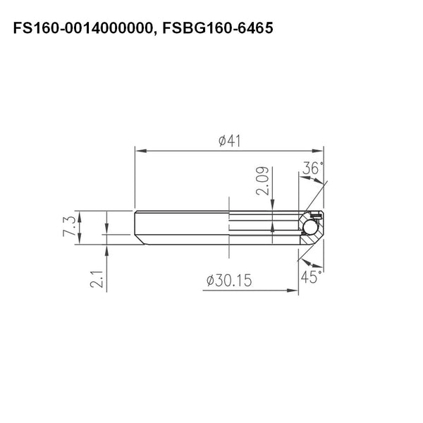 FSA Headset Bearing 1 1/8 (Each)