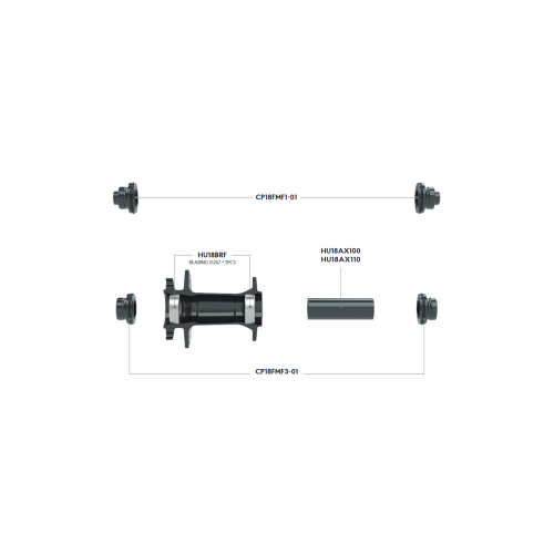 Funn Bearing & Spacer Kits for Front & Rear Hubs