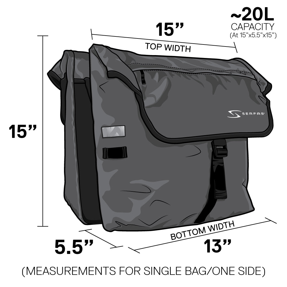 Serfas Panniers Double Bag