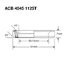 Enduro Headset Bearing 30.15 x 41 x 7 45x45°