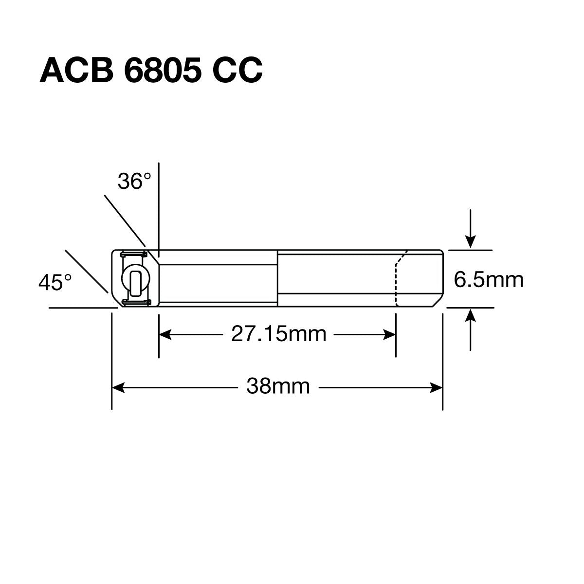 Enduro Headset Bearing 27.15 x 38 x 6.5 36x45°