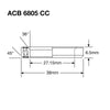 Enduro Headset Bearing 27.15 x 38 x 6.5 36x45°