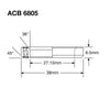 Enduro Headset Bearing 27.15 x 38 x 6.5 36x45°