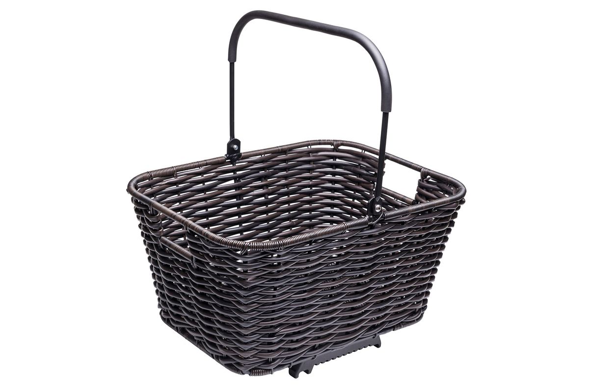 Tern Basket Market Brown Wicker-Look 23L w/Klickfi