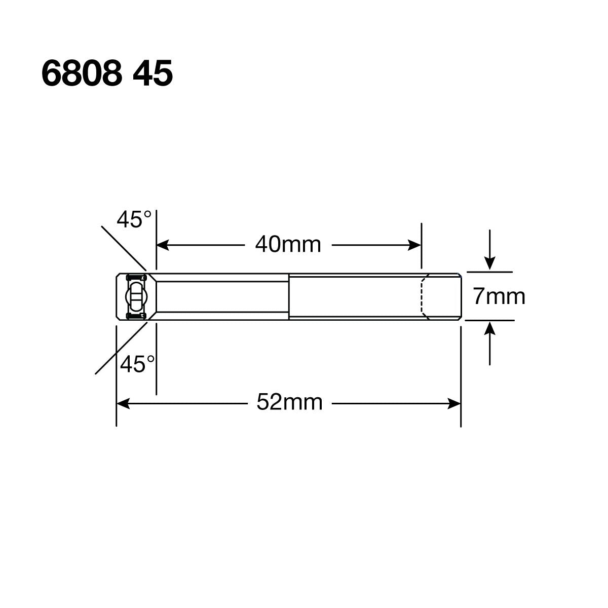 Enduro Headset Bearing 40 x 52 x 7 45° ID Only