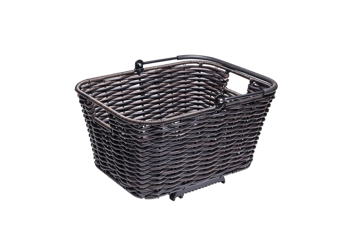 Tern Basket Market Brown Wicker-Look 23L w/Klickfi