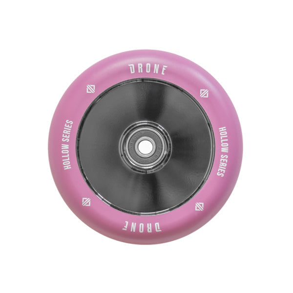 Drone 110mm Hollowcore Wheel Chrome/Purple