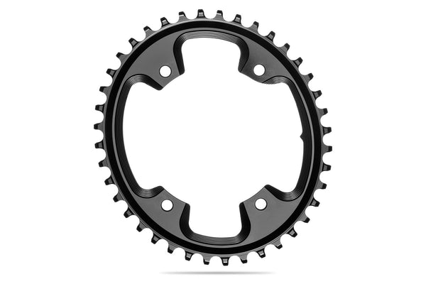 Absolute Black Chainring 4 Bolt 110 BCD Cyclocross Ring Oval
