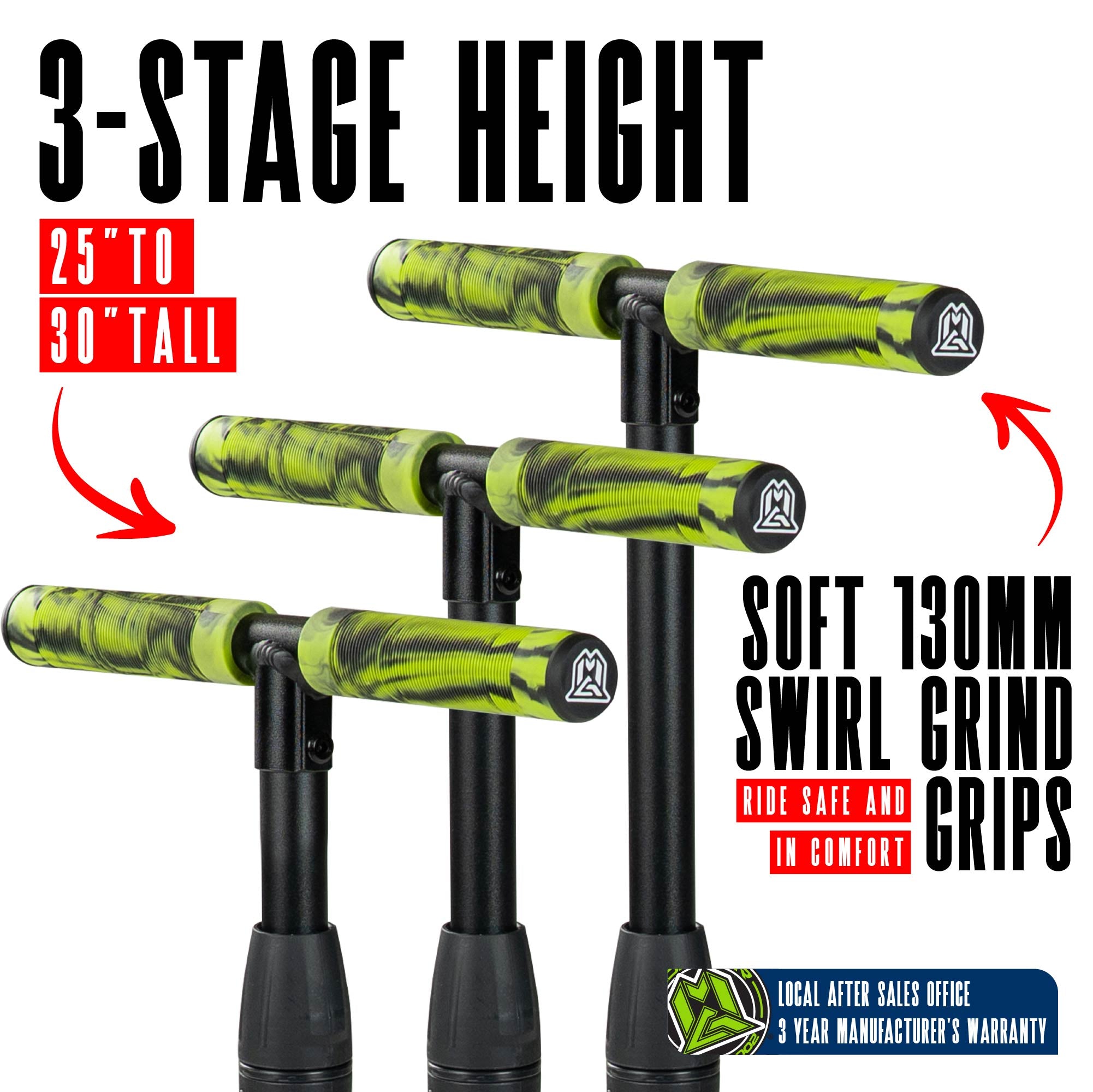 Madd Gear Zinger 3 Wheeled Scooter Green