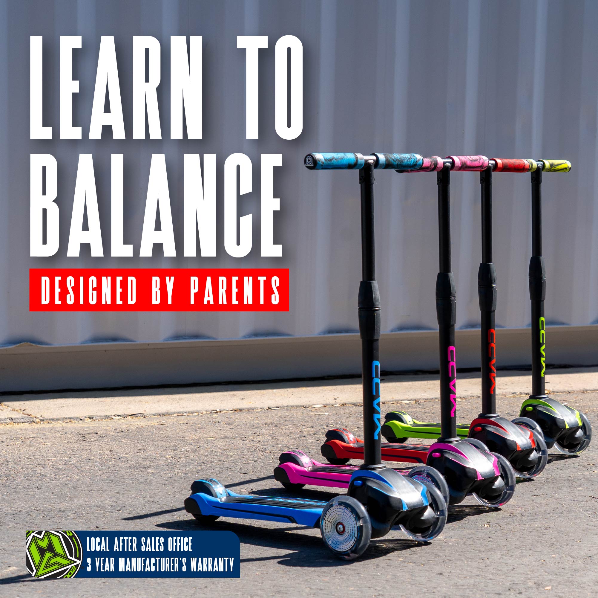 Madd Gear Zinger 3 Wheeled Scooter Green