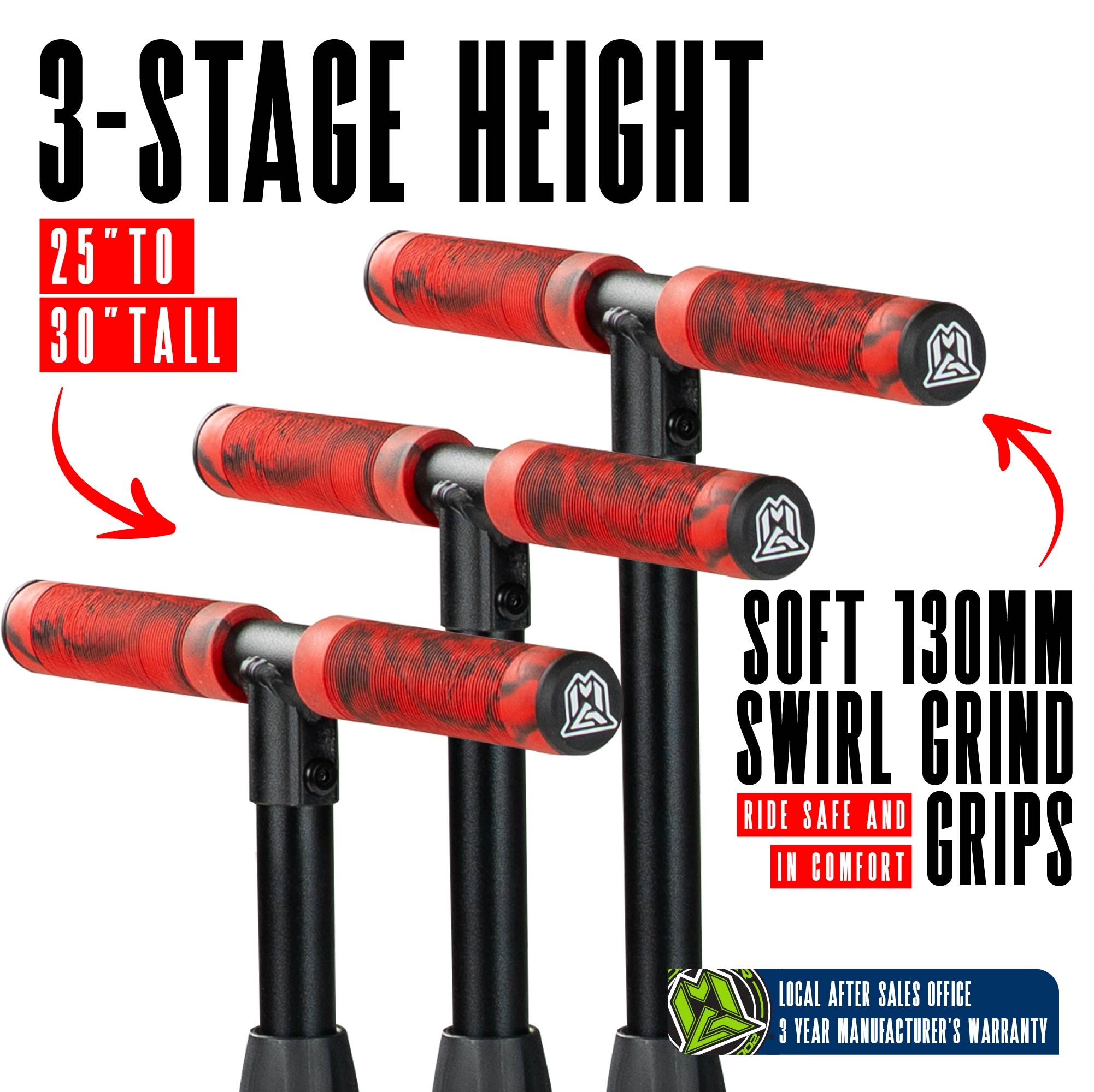 Madd Gear Zinger 3 Wheeled Scooter Red