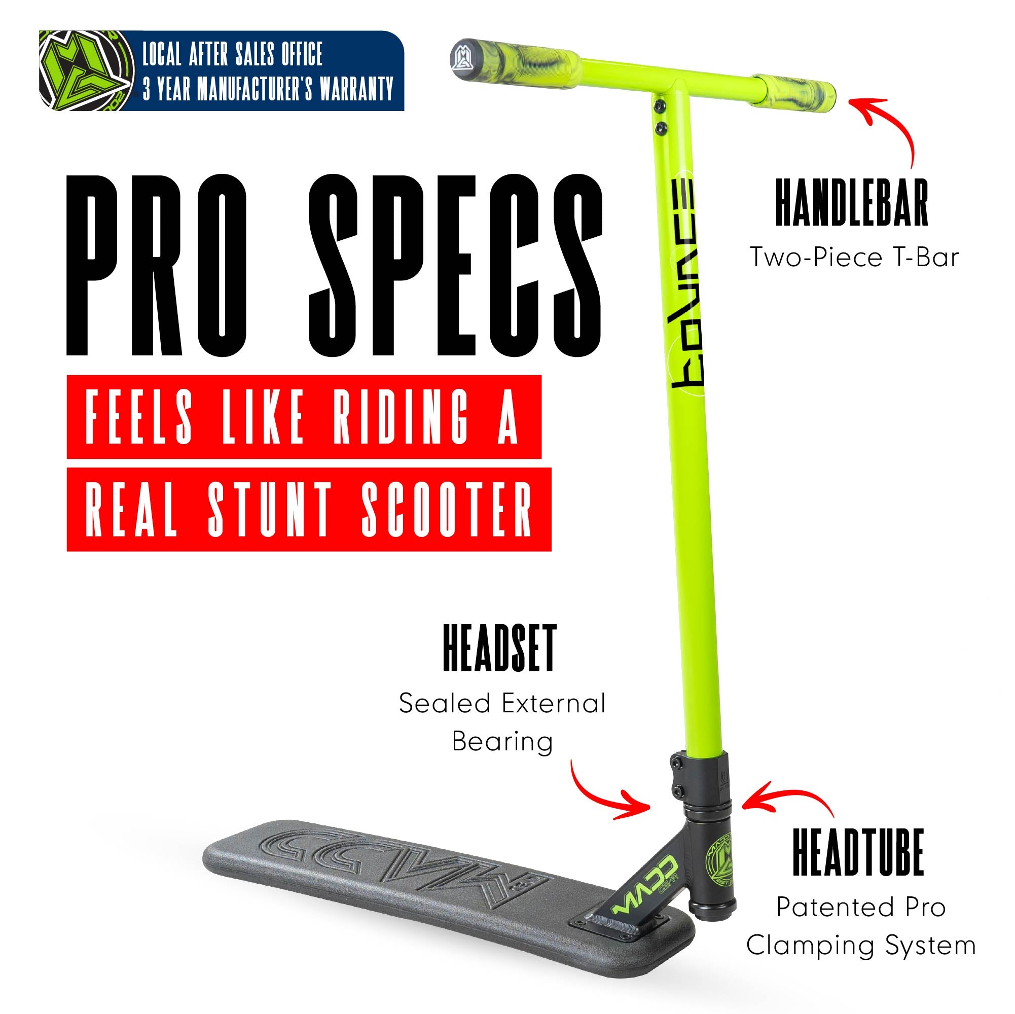 Madd Gear Bounce Trampoline Scooter Black / Green