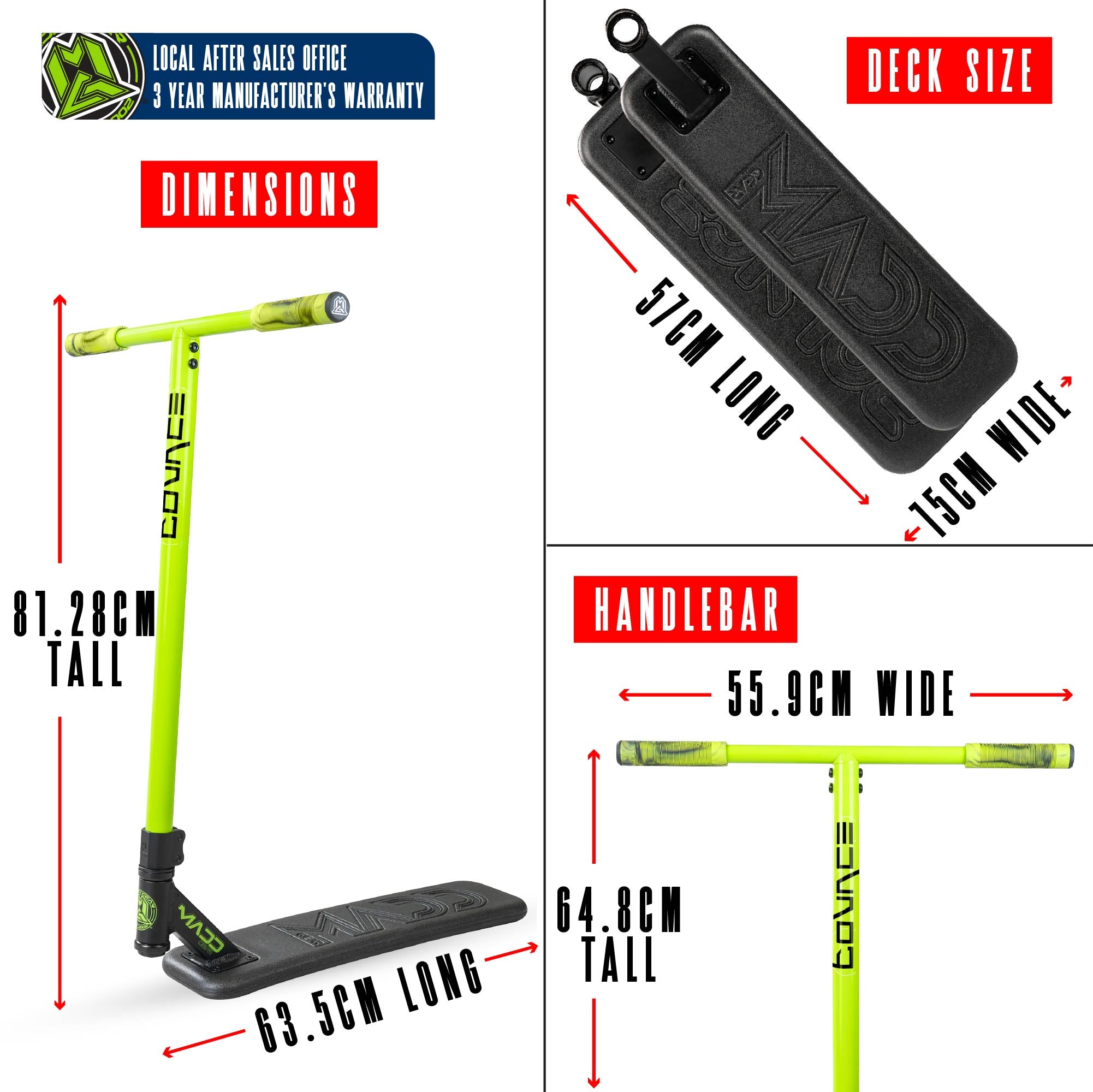 Madd Gear Bounce Trampoline Scooter Black / Green