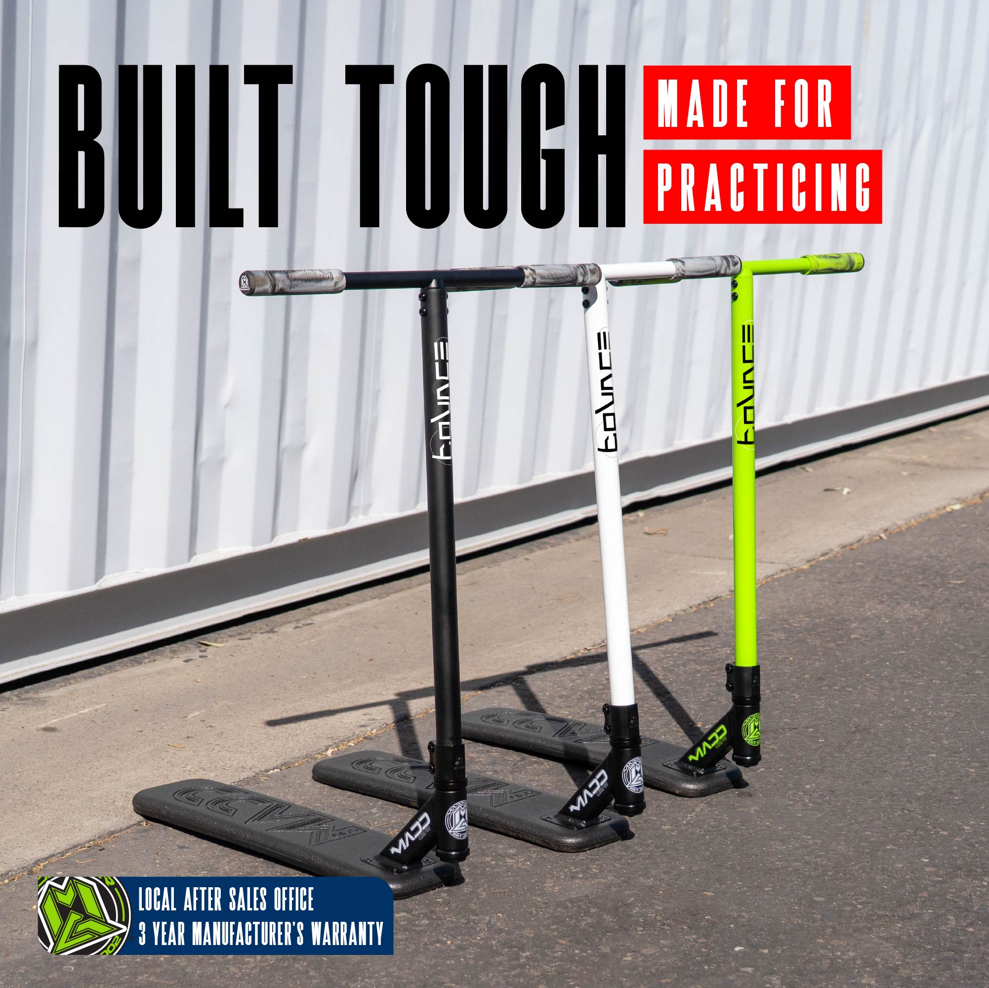 Madd Gear Bounce Trampoline Scooter Black / Green