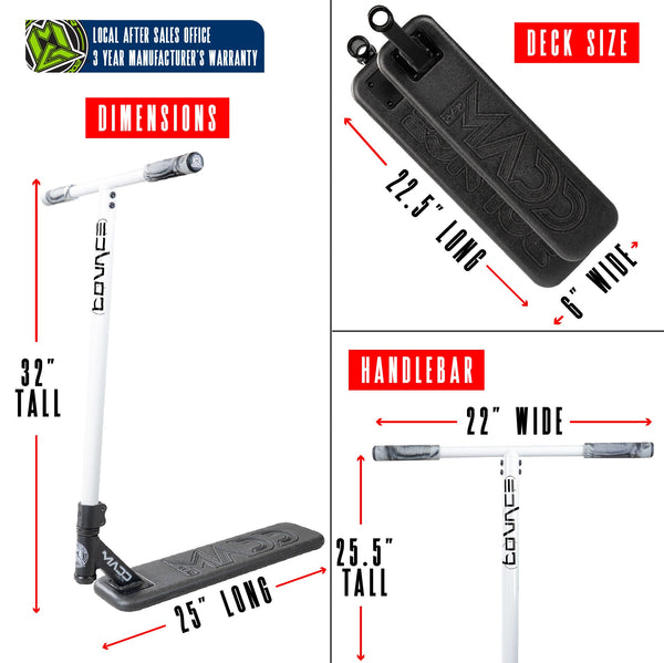 Madd Gear Bounce Trampoline Scooter Black / White