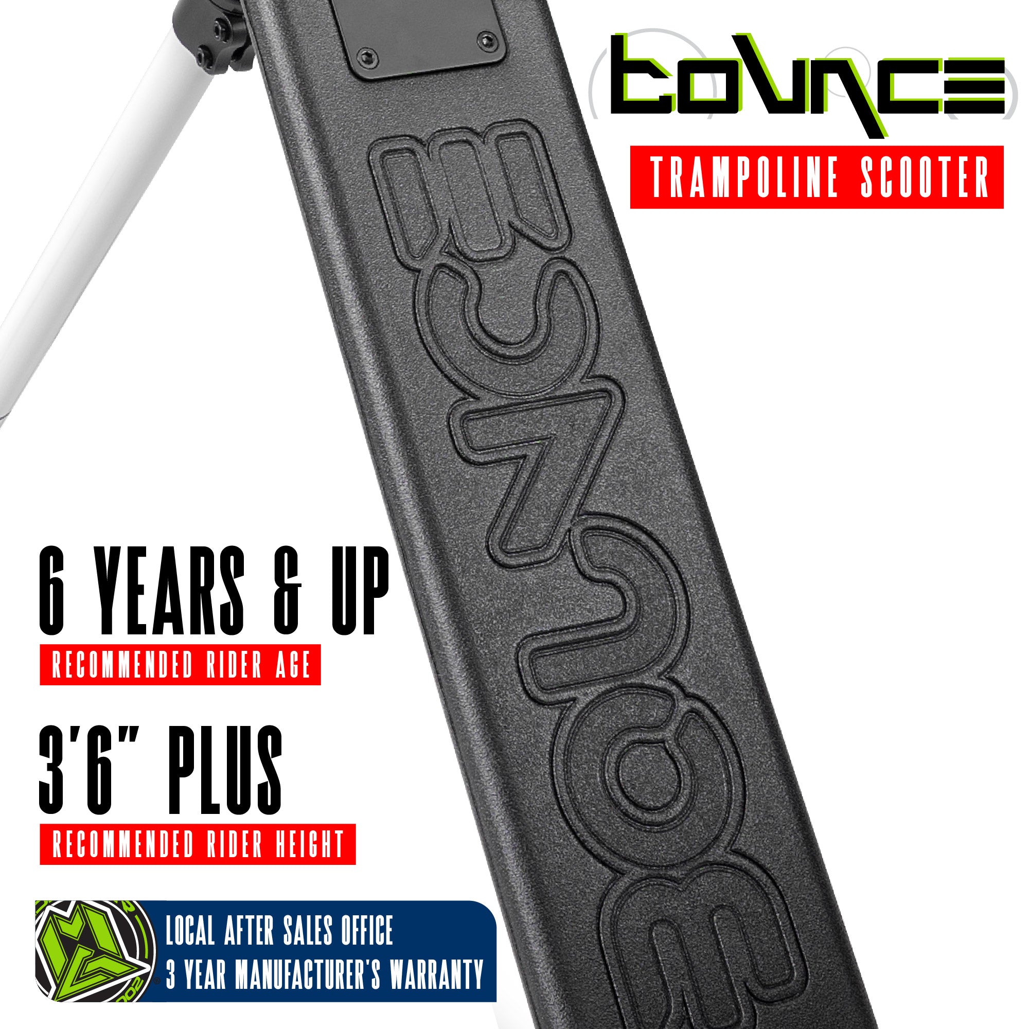 Madd Gear Bounce Trampoline Scooter Black / White
