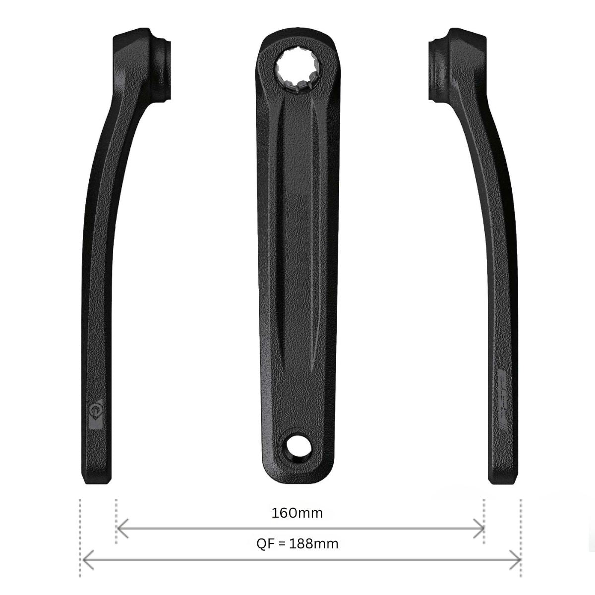 Fsa Isis Spline E Bike Cranks Ck 320/Is Bosch G4 / Yamaha Pwx / Brose