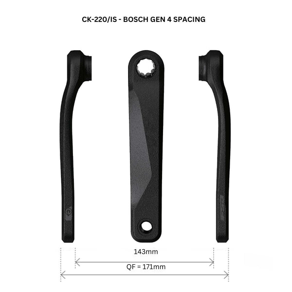 Fsa Isis Spline E Bike Cranks Ck 220/Is Bosch G4 / Yamaha Pwx / Brose Mag