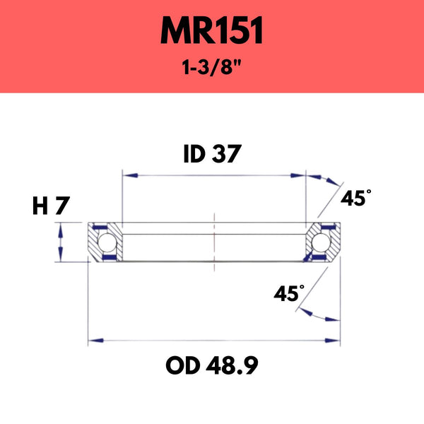 Fsa 1 3/8" Headset Bearing Mr151 Specialized