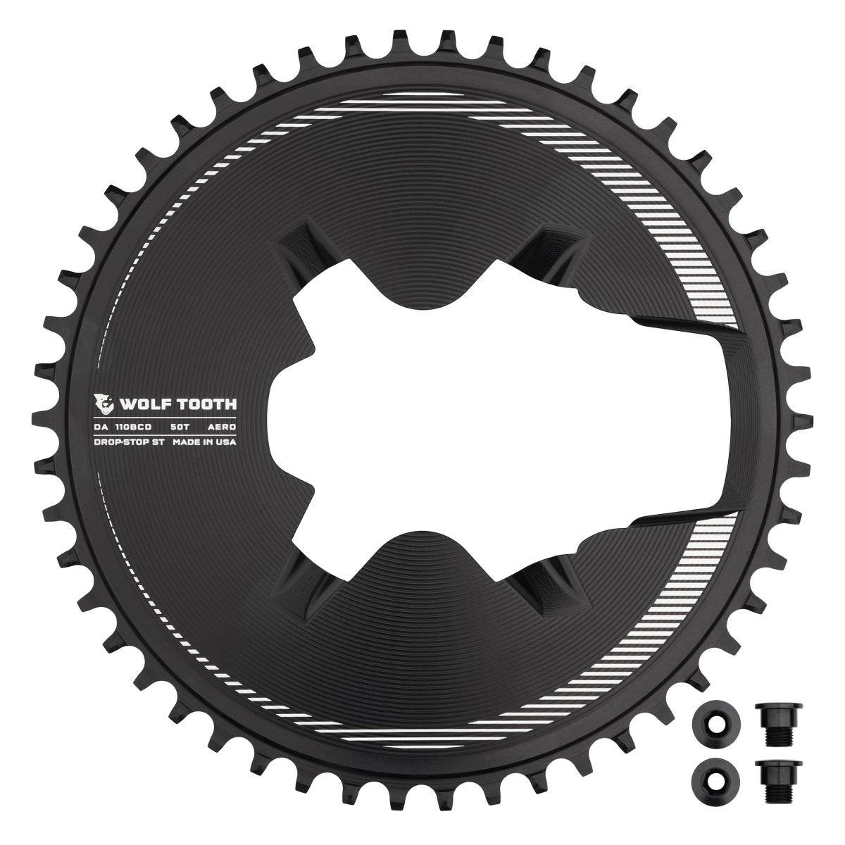 Shimano 9200 Aero 1 X Drop Stop Chainring 110 X 4 Bcd Shimano Hg+