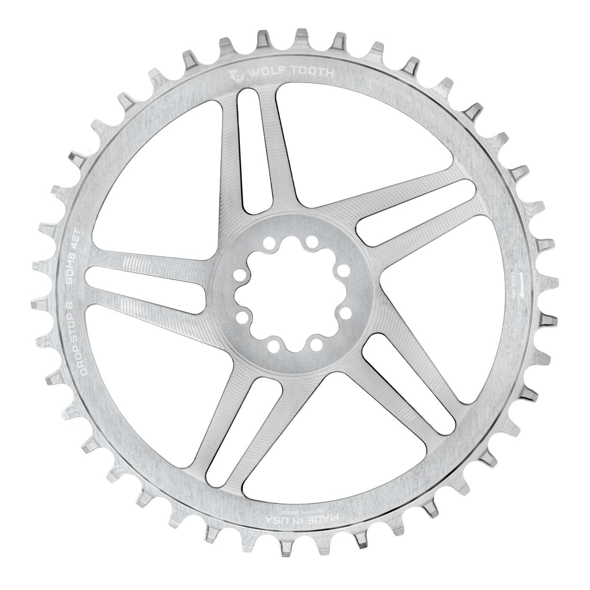 Wolf Tooth Sram 8 Bolt Dm Drop Stop Chainring