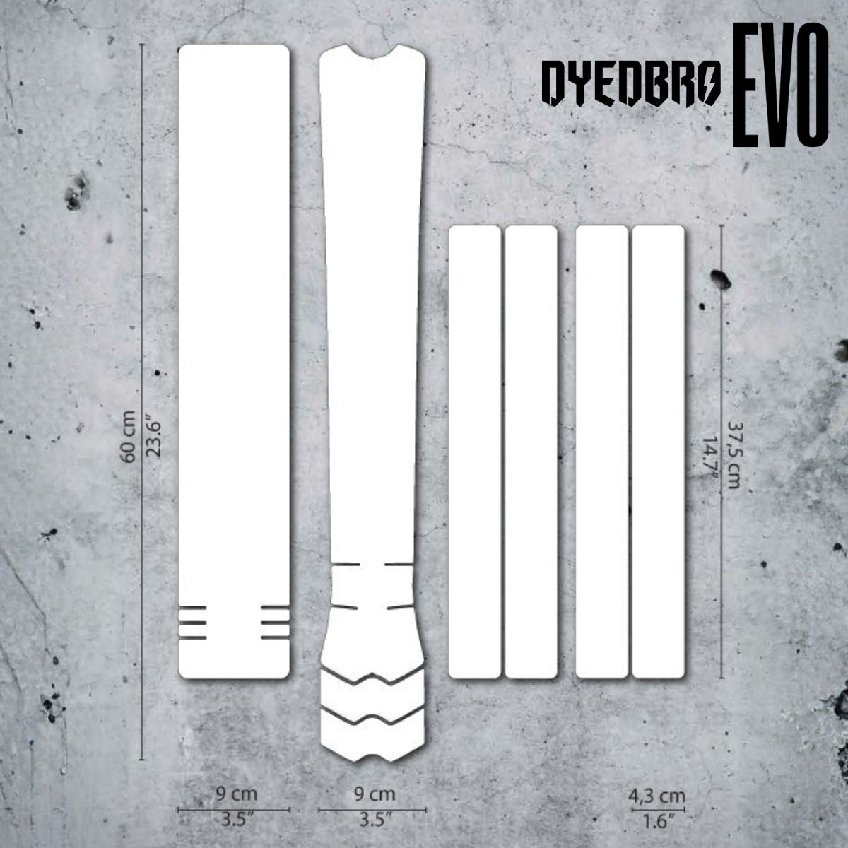 Dyedbro Evo Mtb / E Bike Frame Protection Clear Matte