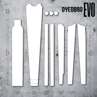 Dyedbro Evo Gravel Bike Frame Protection Clear Matte