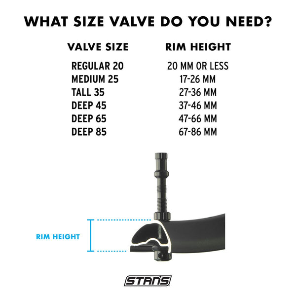 Stans Notubes Tubeless Universal+ Valve