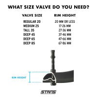 Stans Notubes Tubeless Universal+ Valve