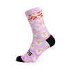 Sox Footwear Pink Sheep Crew Socks