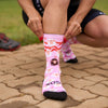 Sox Footwear Pink Sheep Crew Socks