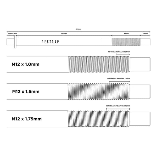 Restrap Switch Replacement Axles and Hangers