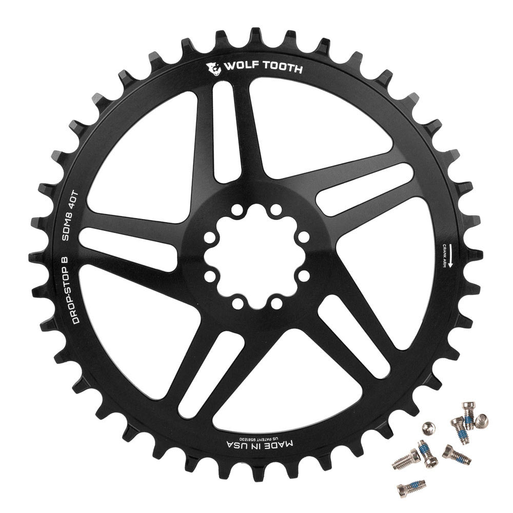Wolf Tooth Sram 8 Bolt Dm Drop Stop Chainring