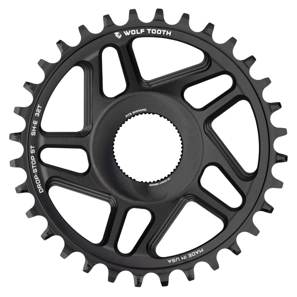 Wolf Tooth Shimano E Bike Motor DM Drop Stop Chainrings Shimano Hg+