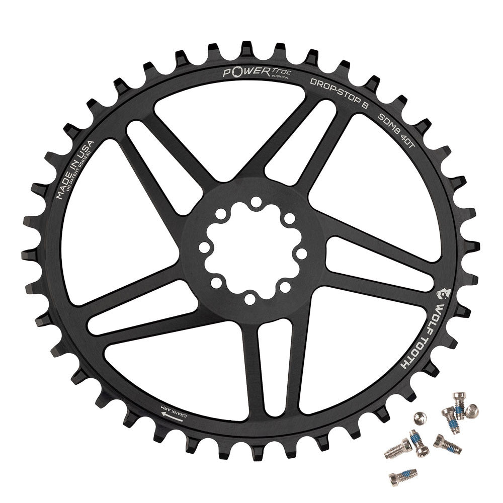 Wolf Tooth Sram 8 Bolt DM Oval Drop Stop Chainring